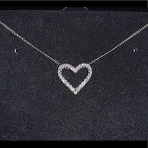 Sterling silver heart necklace